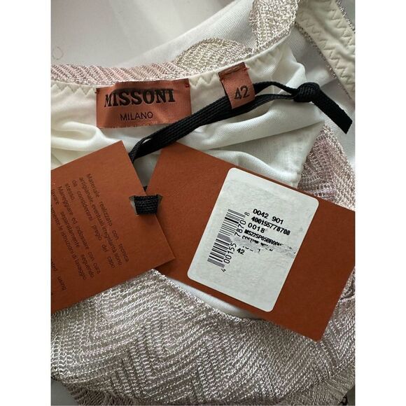 MISSONI Zigzag Knit One-Shoulder Swimsuit - Picture 11 of 11